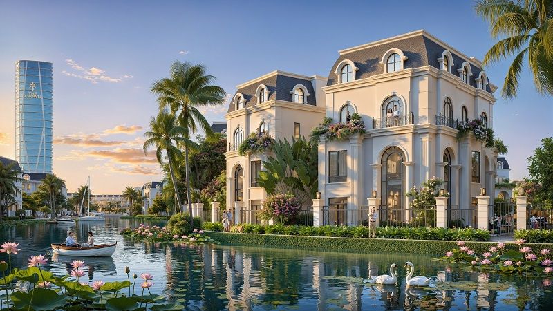 Cho thuê biệt thự The Crown Đại Hoàng Sơn Bắc Ninh – Nhà 4 tầng, hoàn thiện đẹp, phù hợp ở lâu dài